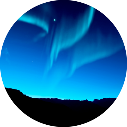 Blue Northern Lights