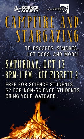 Campfire and Stargazing Poster