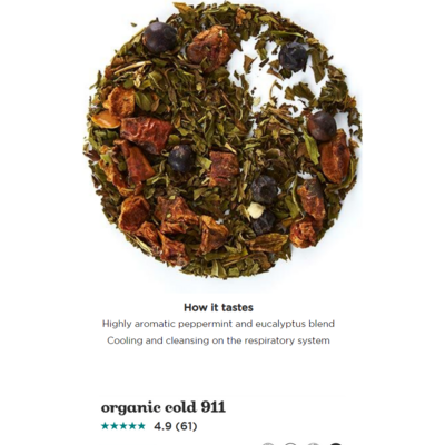 Photo of Organic Cold 911 tea leaves