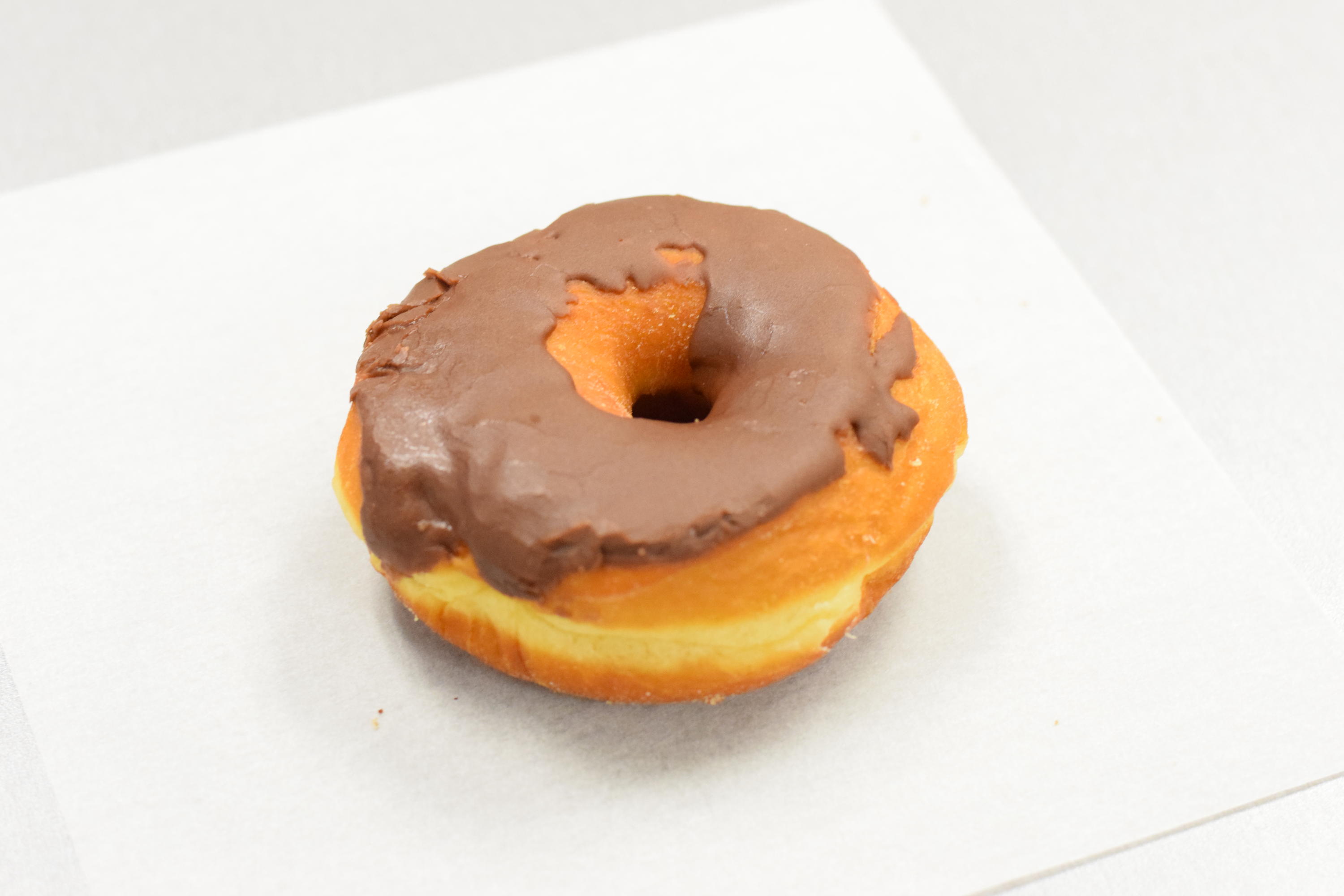 Photo of chocolate glazed donut
