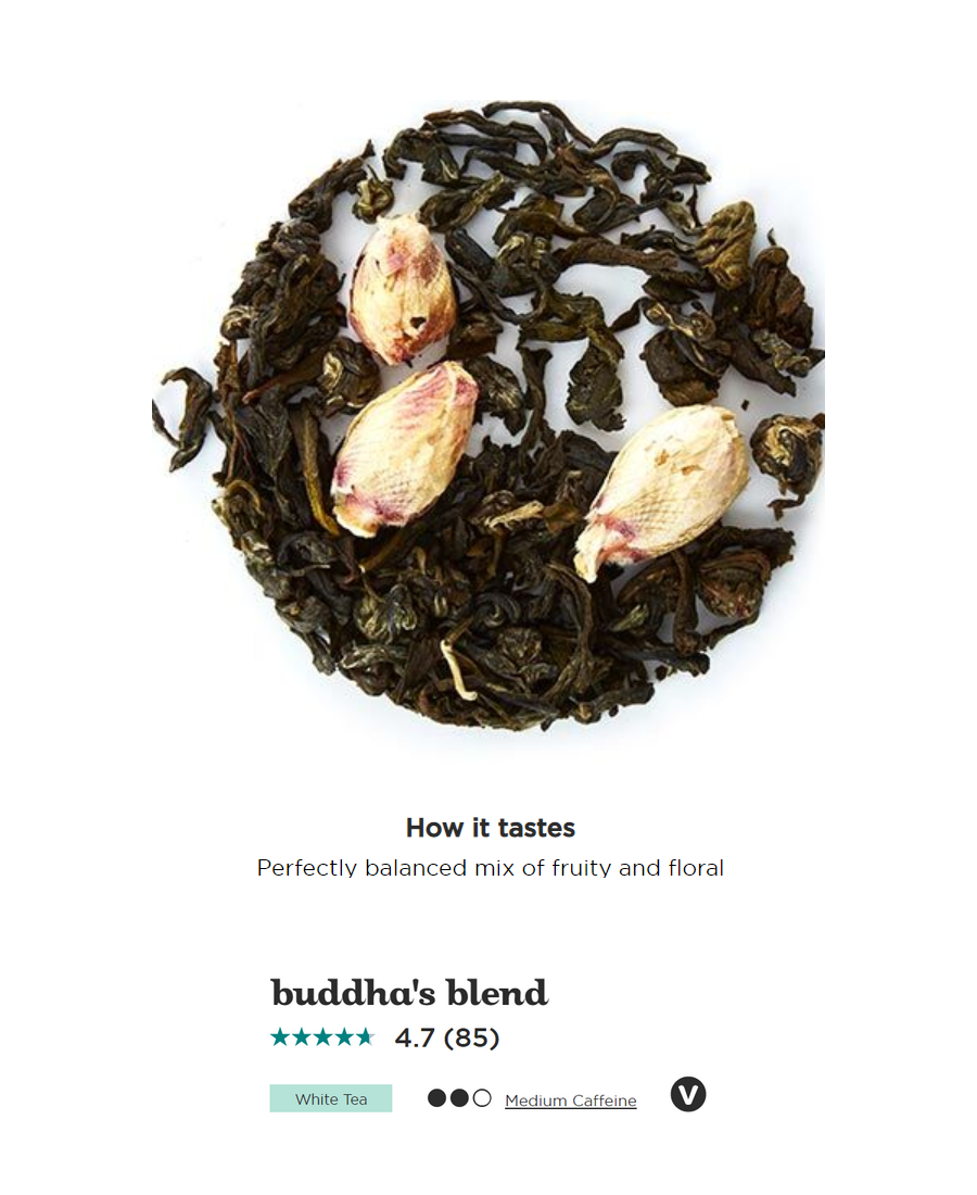 Photo of Buddha's Blend tea leaves