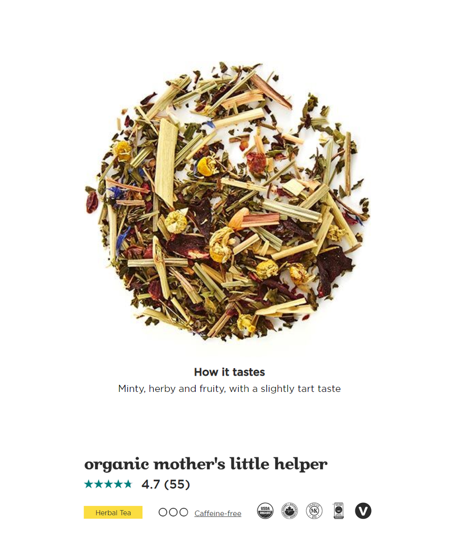 Photo of Organic Mother's Little Helper tea leaves