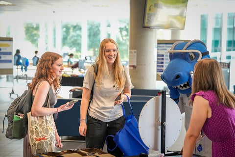 Students providing feedback during one of the Future of Science Open House sessions.