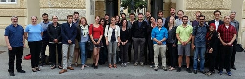 Students and professors at Summer School of the Institut Wiener Kreis
