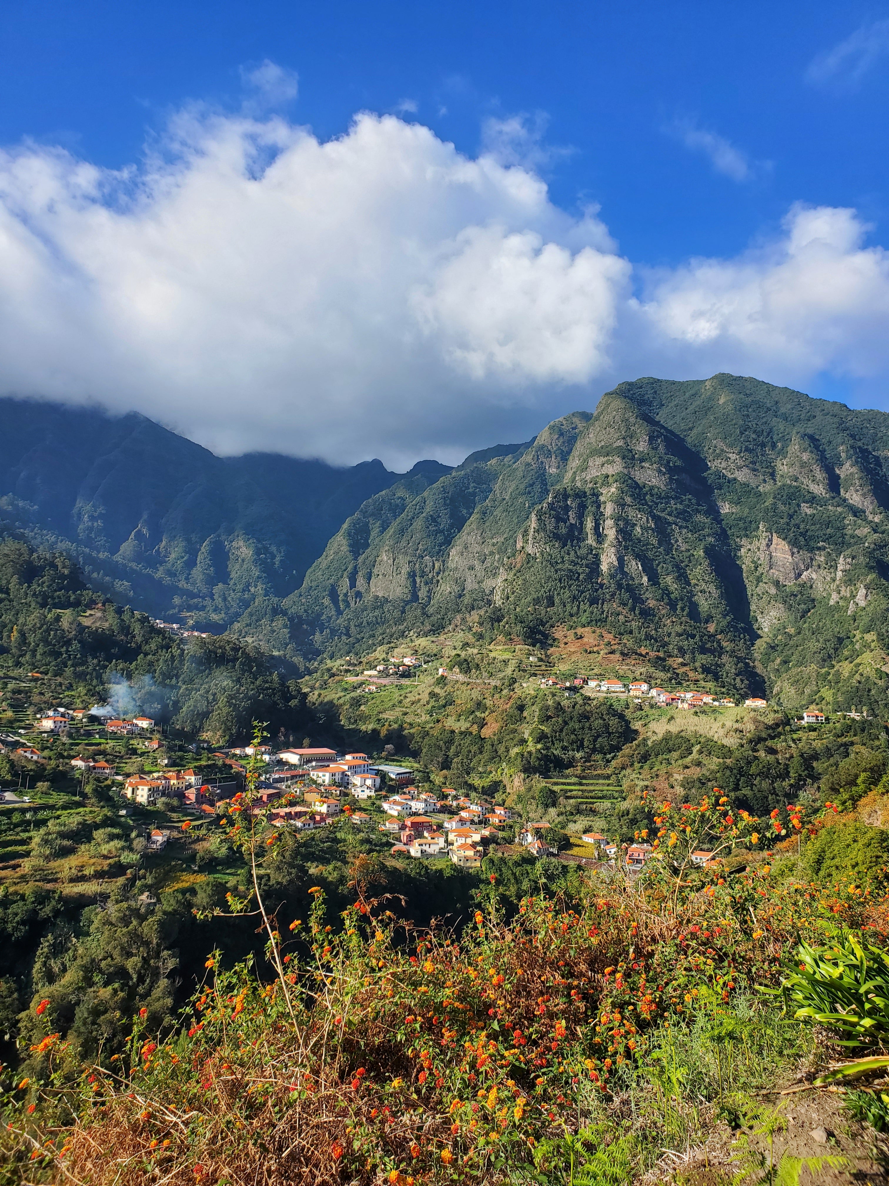 A photo of the mountains in Madeira