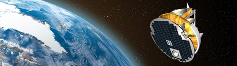 Canadian Space Agency's ACE satellite hovering above Earth