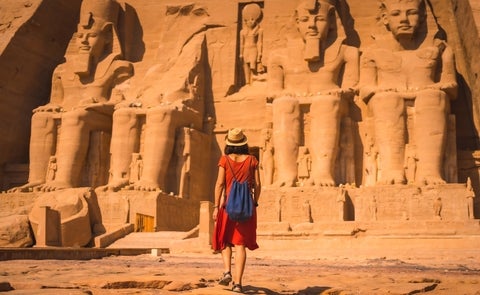 Young tourist in Egypt