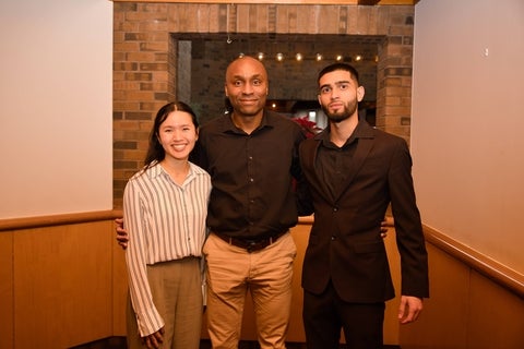 Ariana Lim, Okey Igboeli, Ibrahim Azhar at the award ceremony