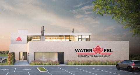 WATERFEL infrared laser facility building rendering