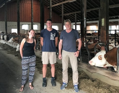 Gerard and family at his farm