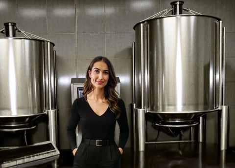 Gigi Gill in her chocolate factory