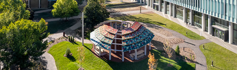 The Indigenous Outdoor Gathering space at the University of Waterloo.