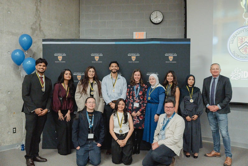 A group photo of the cobalt medal graduates