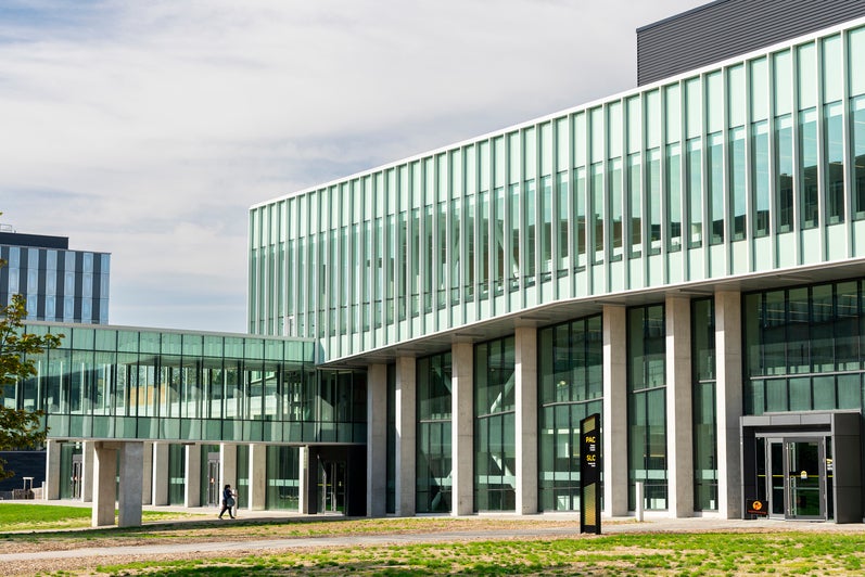 Student Life Centre expansion and green space.