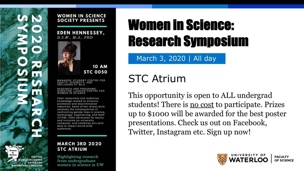 Women in Science Research Symposium poster