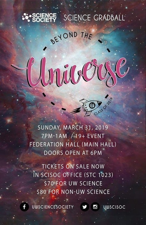 Science Grad Ball event poster