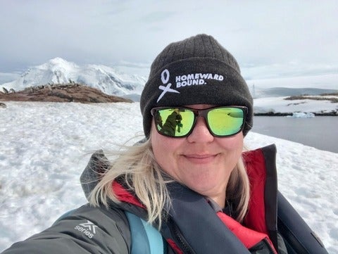 Kirsten Müller in Antarctica