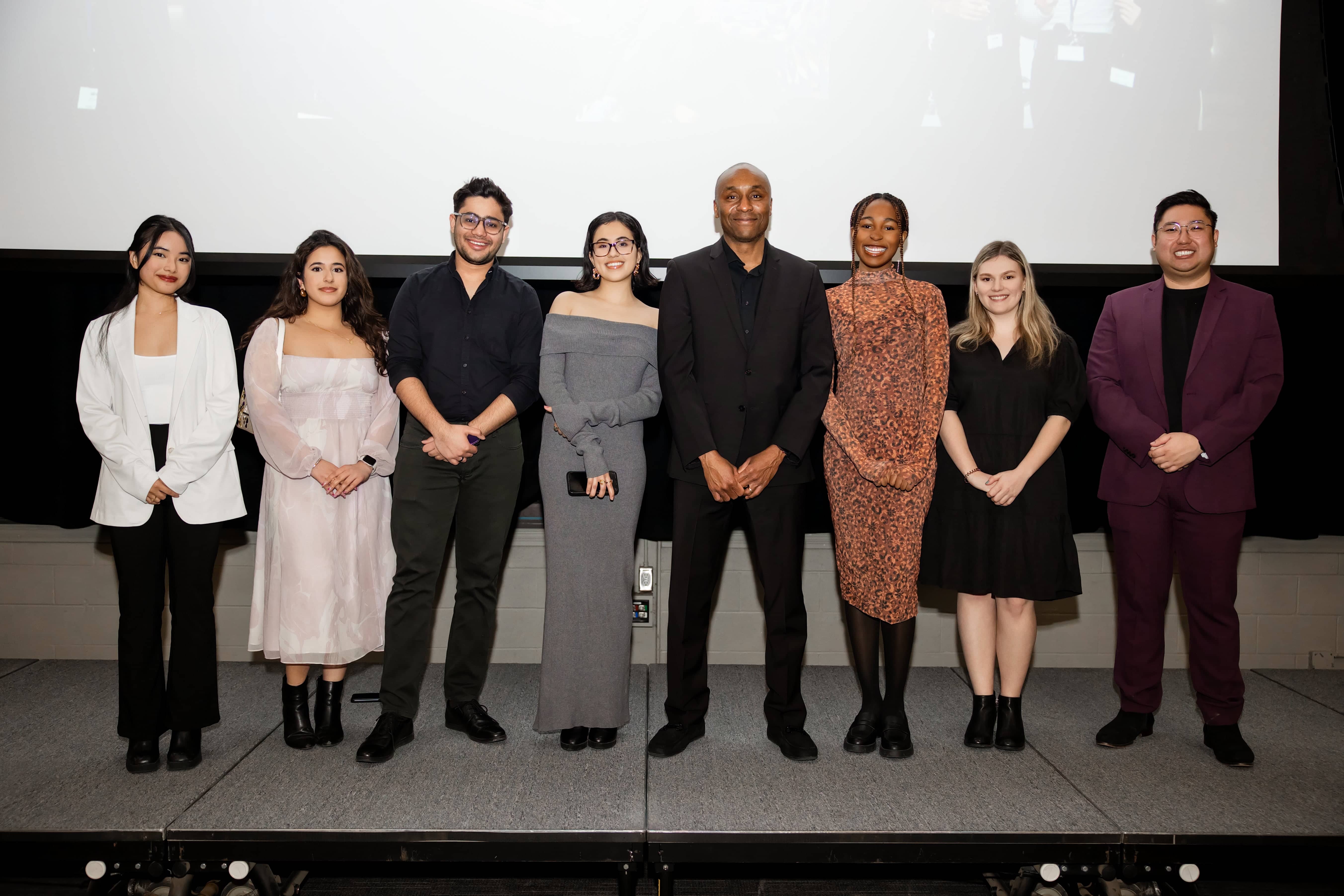 W24 SCBUS Showcase: students posing for a group photo