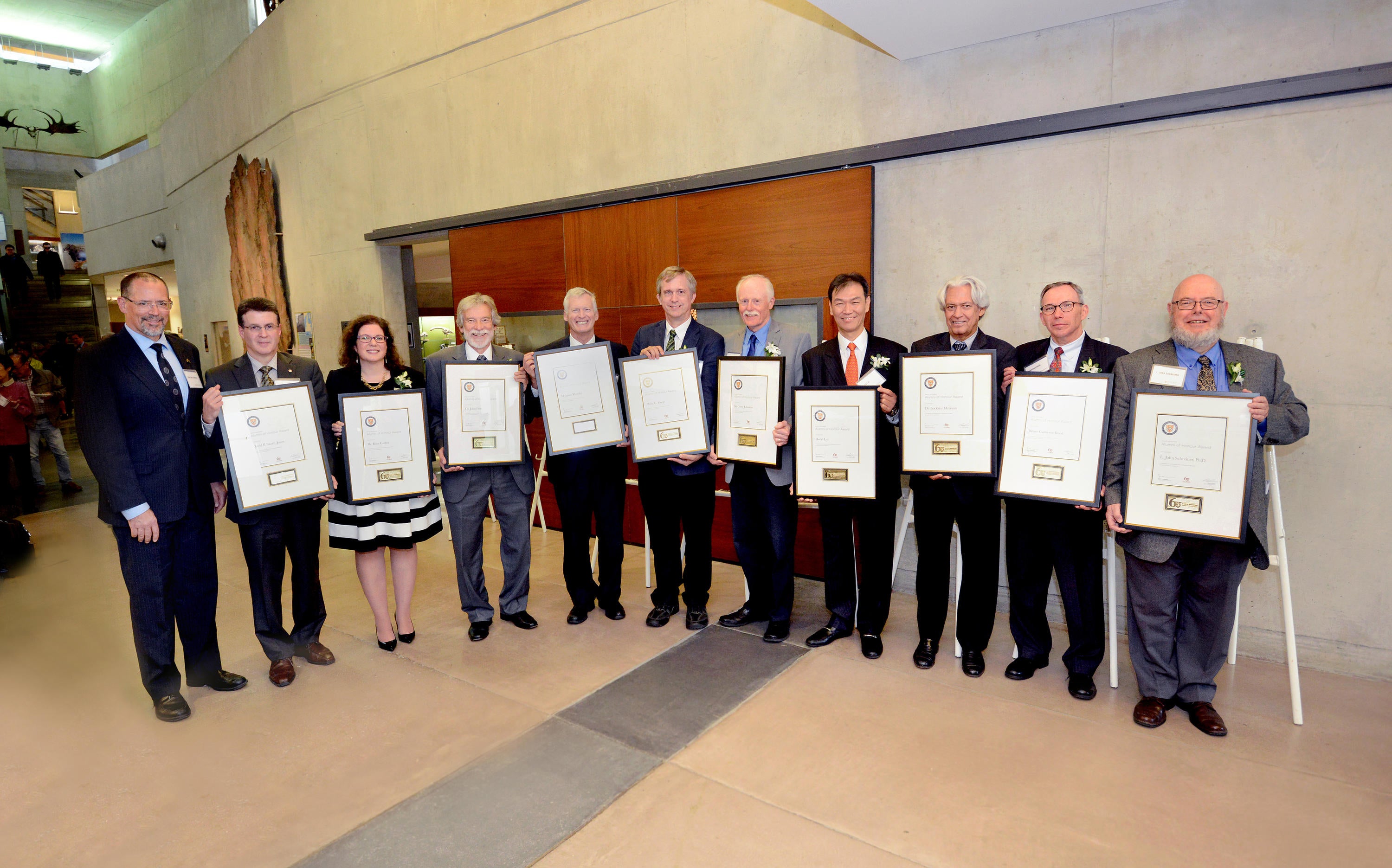 60th anniversary alumni awards event group photo