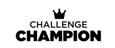 challenge champion black text