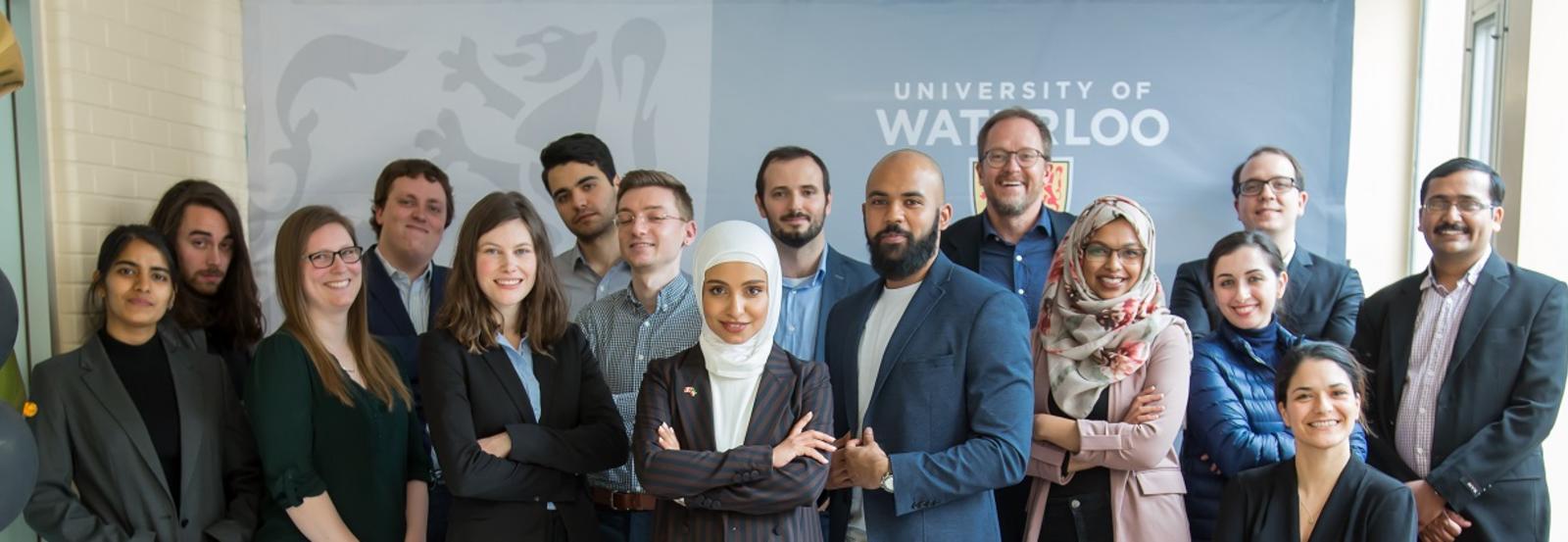 Group photo of all 2020 Waterloo 3MT competitors.