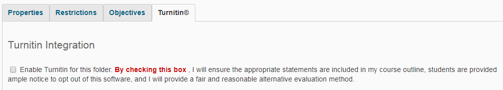 Check the box on this page to enable Turnitin on Learn.