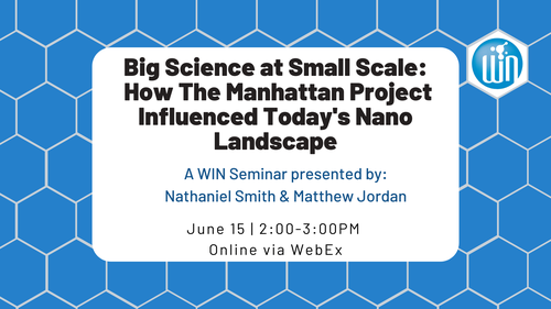 Poster event for talk given by Nathaniel Smith and Professor Matthew Jordan on June 15 at 2 pm available on WebEx