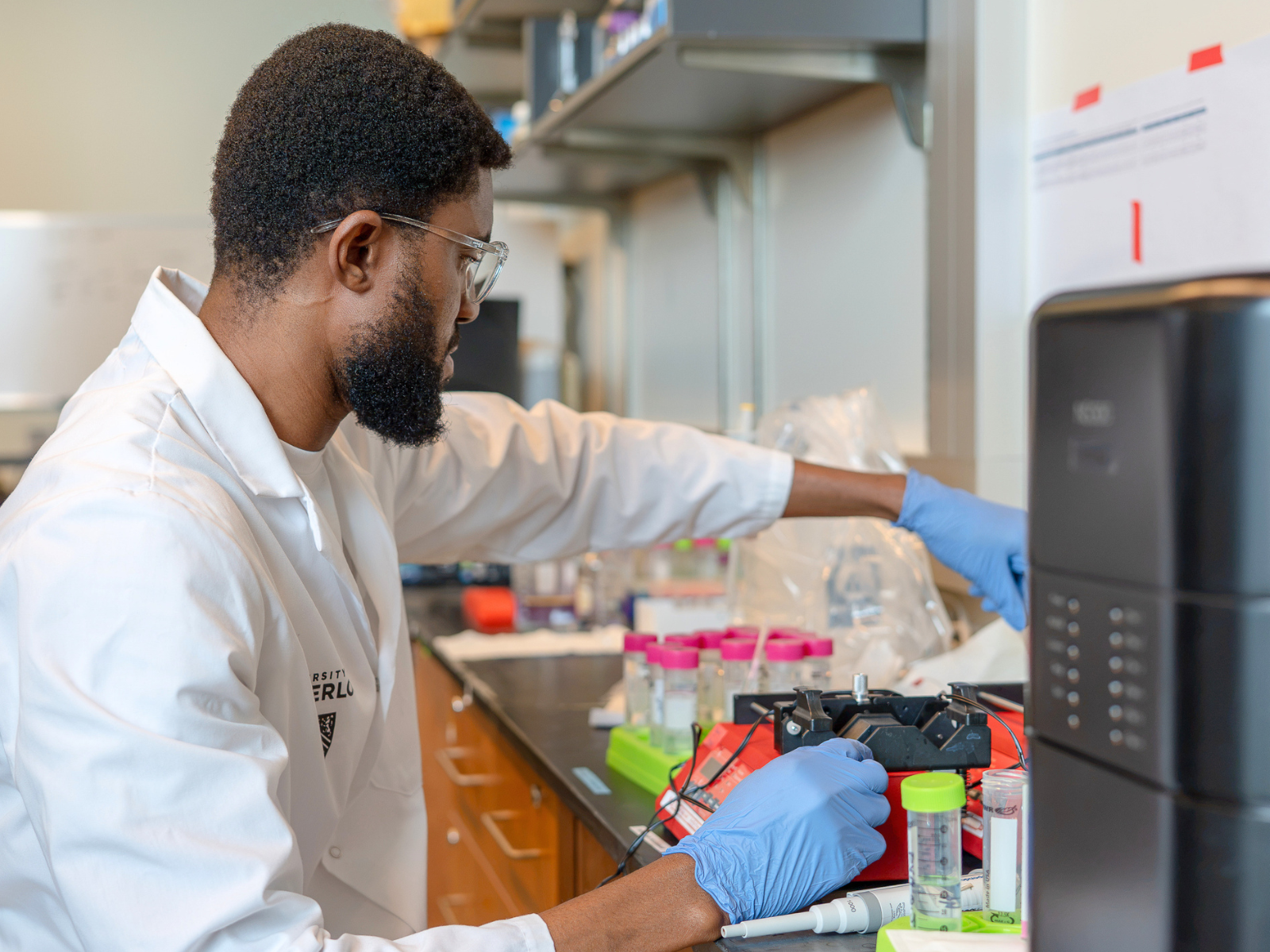 Henry Abanum in lab
