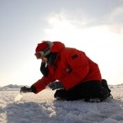 Photo of Sandy Steffen in the Arctic