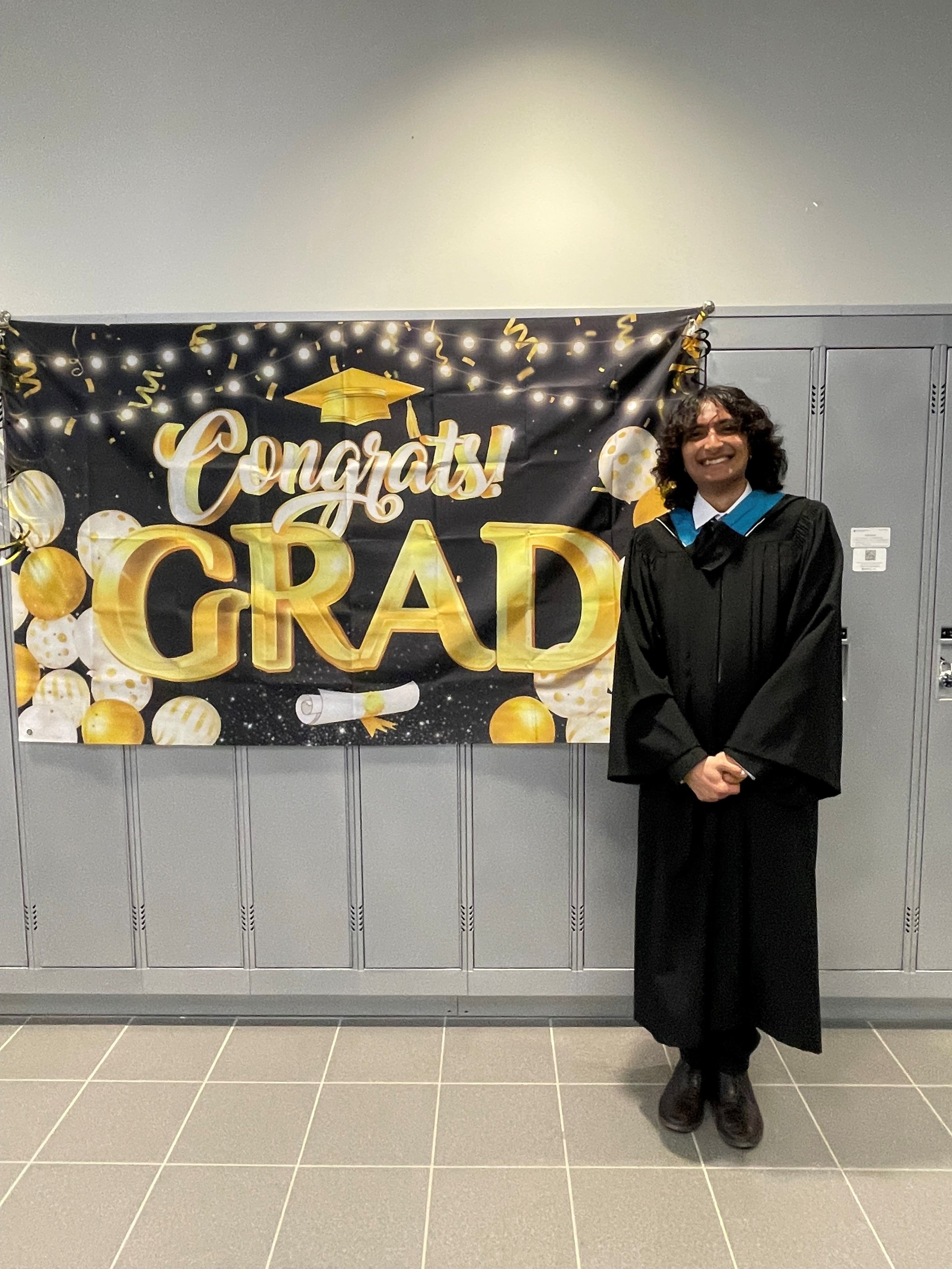 Graduating student at 2026 Chemistry convocation luncheon. 