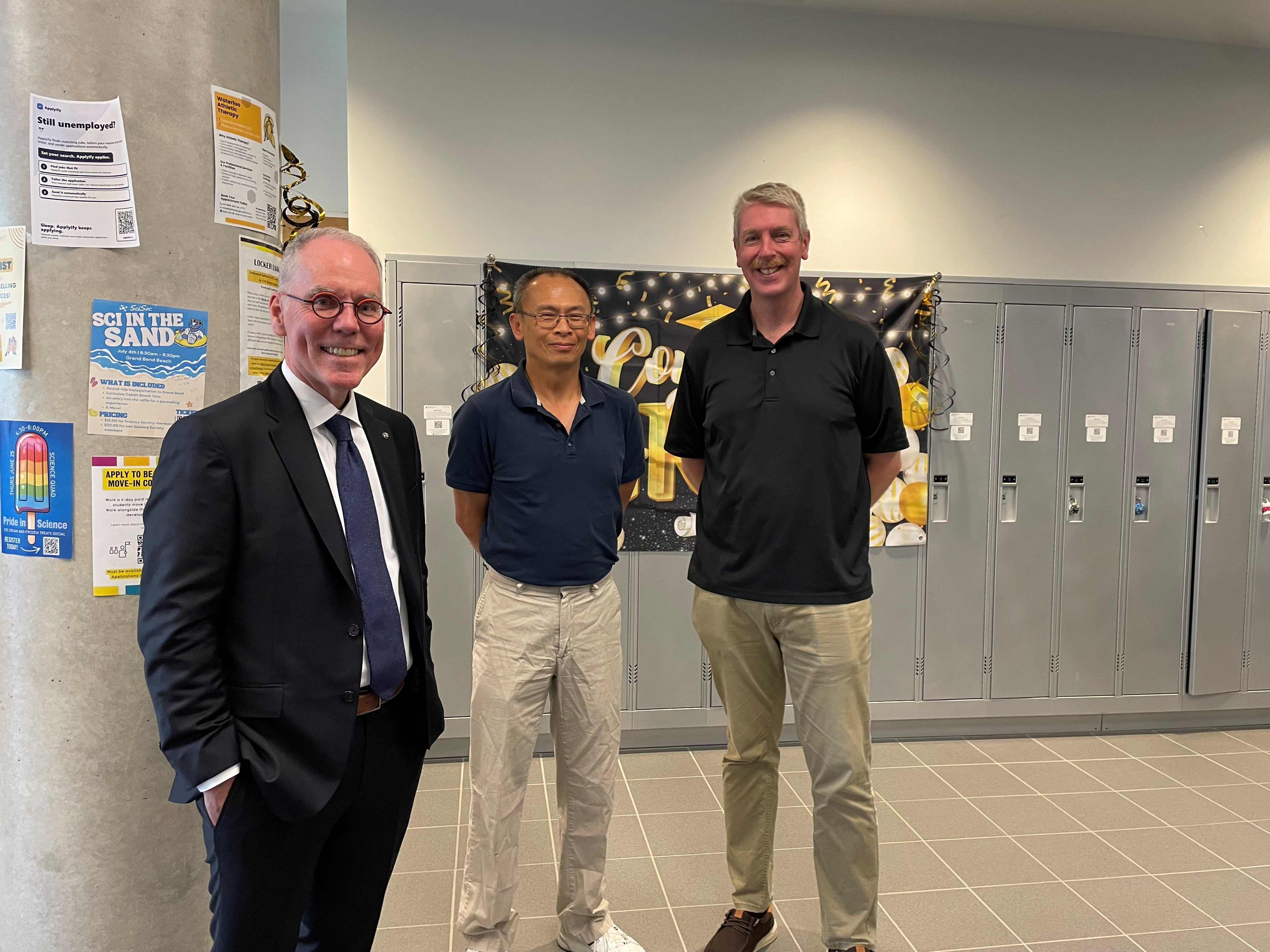John Corrigan and faculty members at the 2026 Chemistry convocation luncheon.