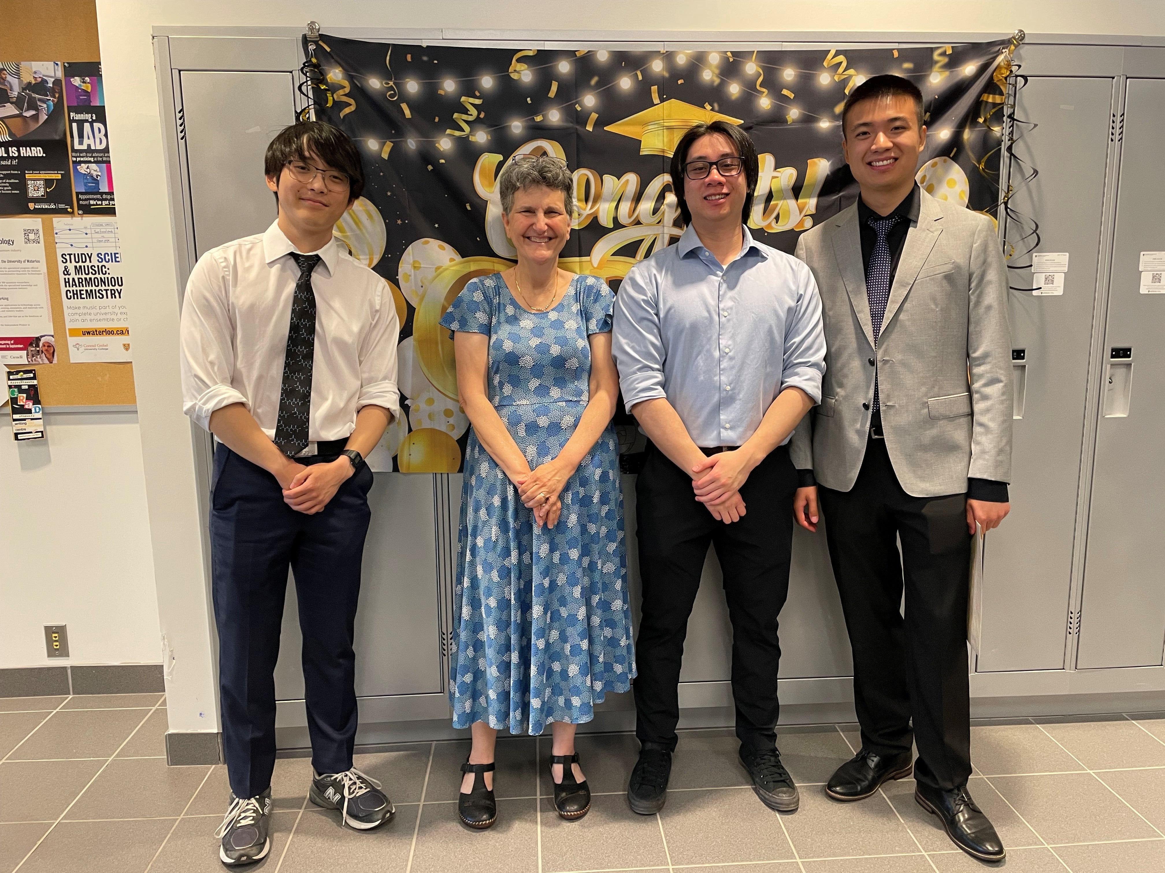 Dara Gilbert with students at the 2026 Chemistry convocation luncheon. 