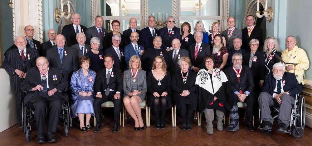 Order of Canada recipients group photo