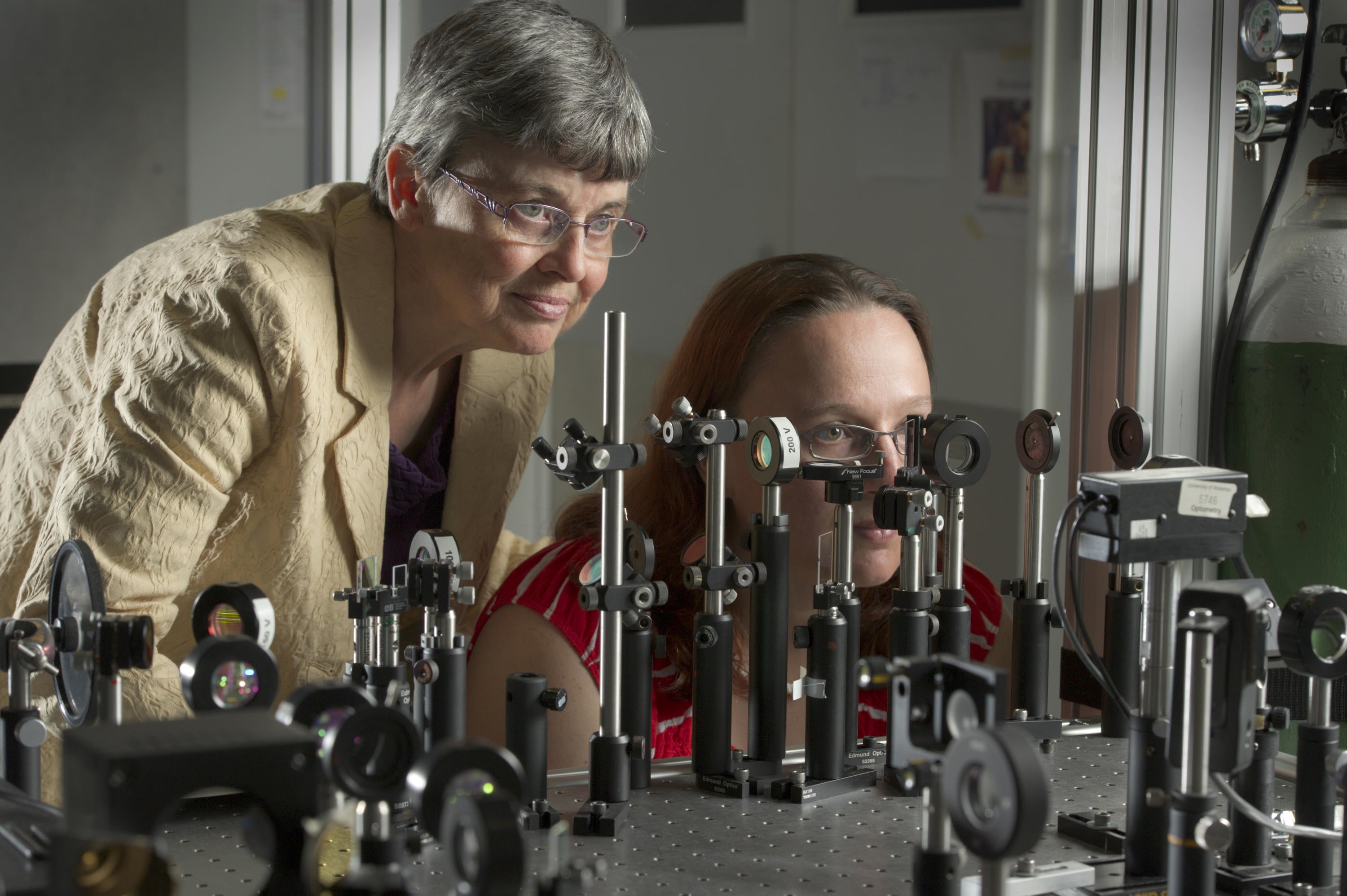 Melanie Campbell and her optical image instrument
