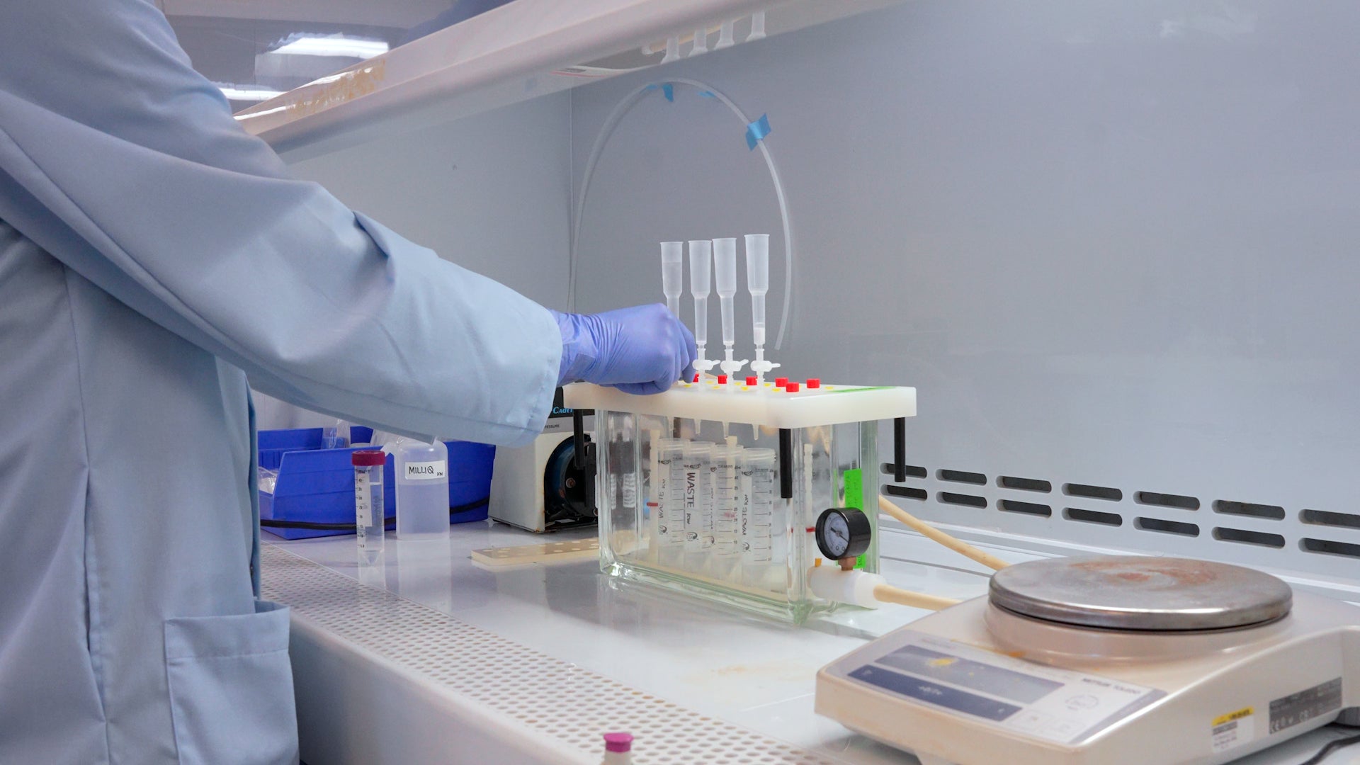 Kevin B White in lab