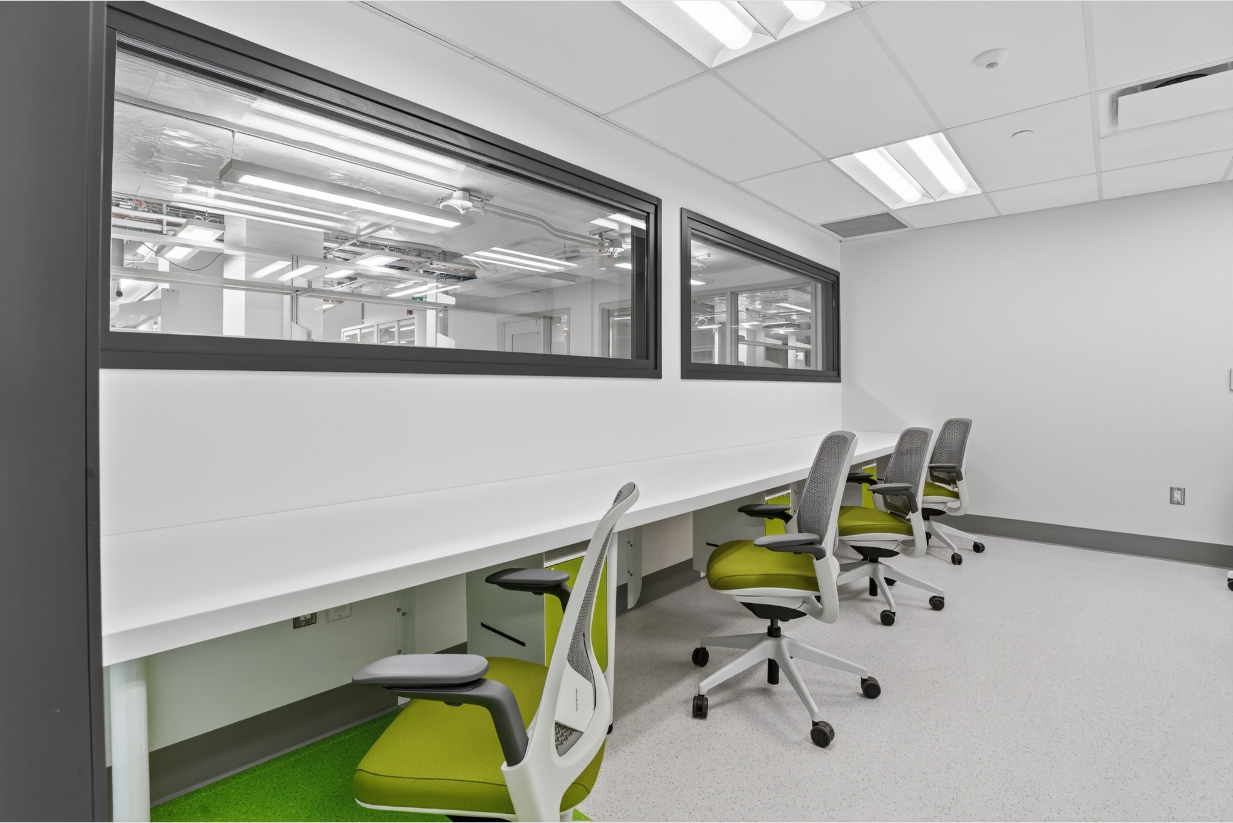 Graduate workspace in the new ESC labs. 