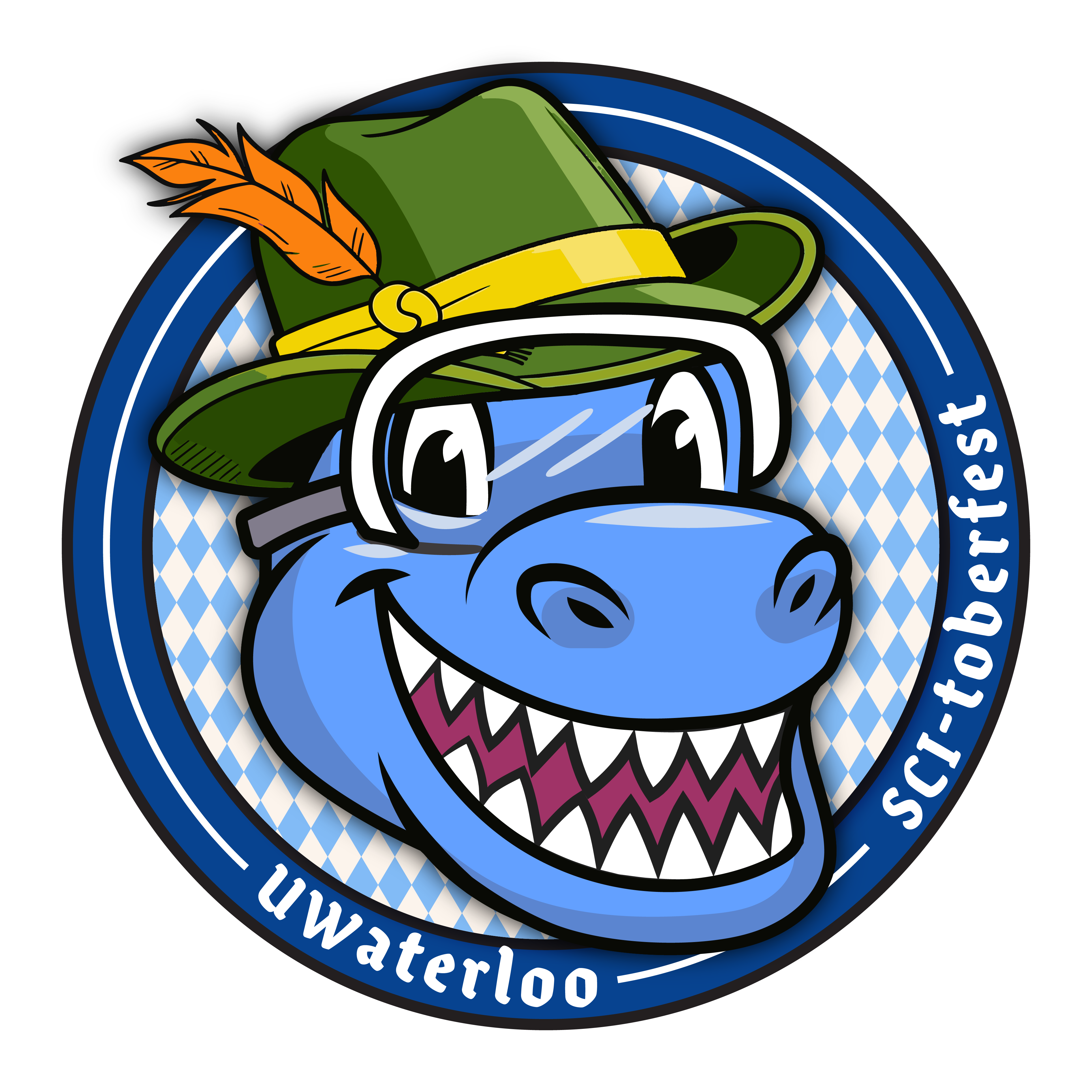 Cobalt wearing an Octoberfest hat