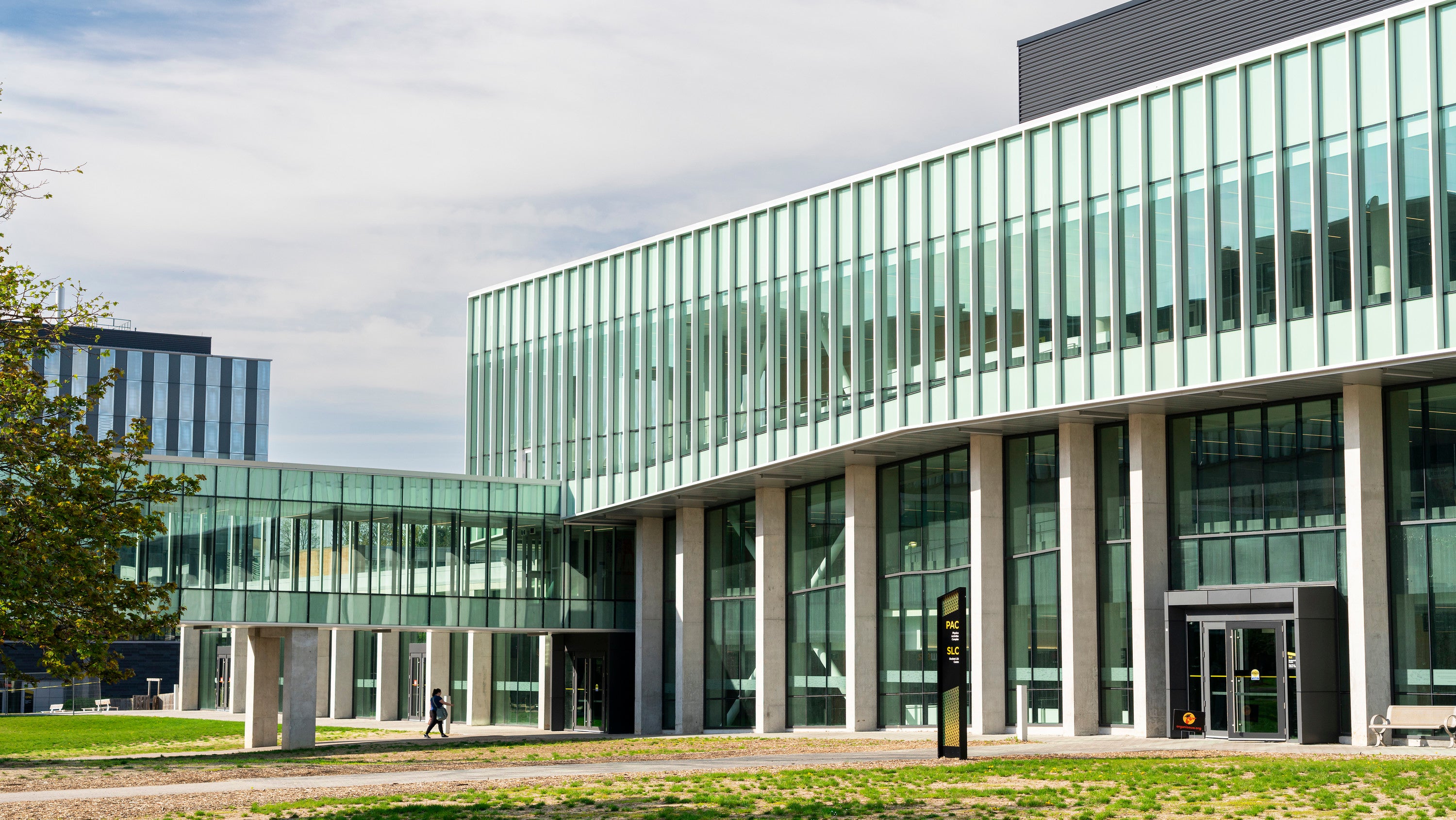 Student Life Centre expansion and green space.