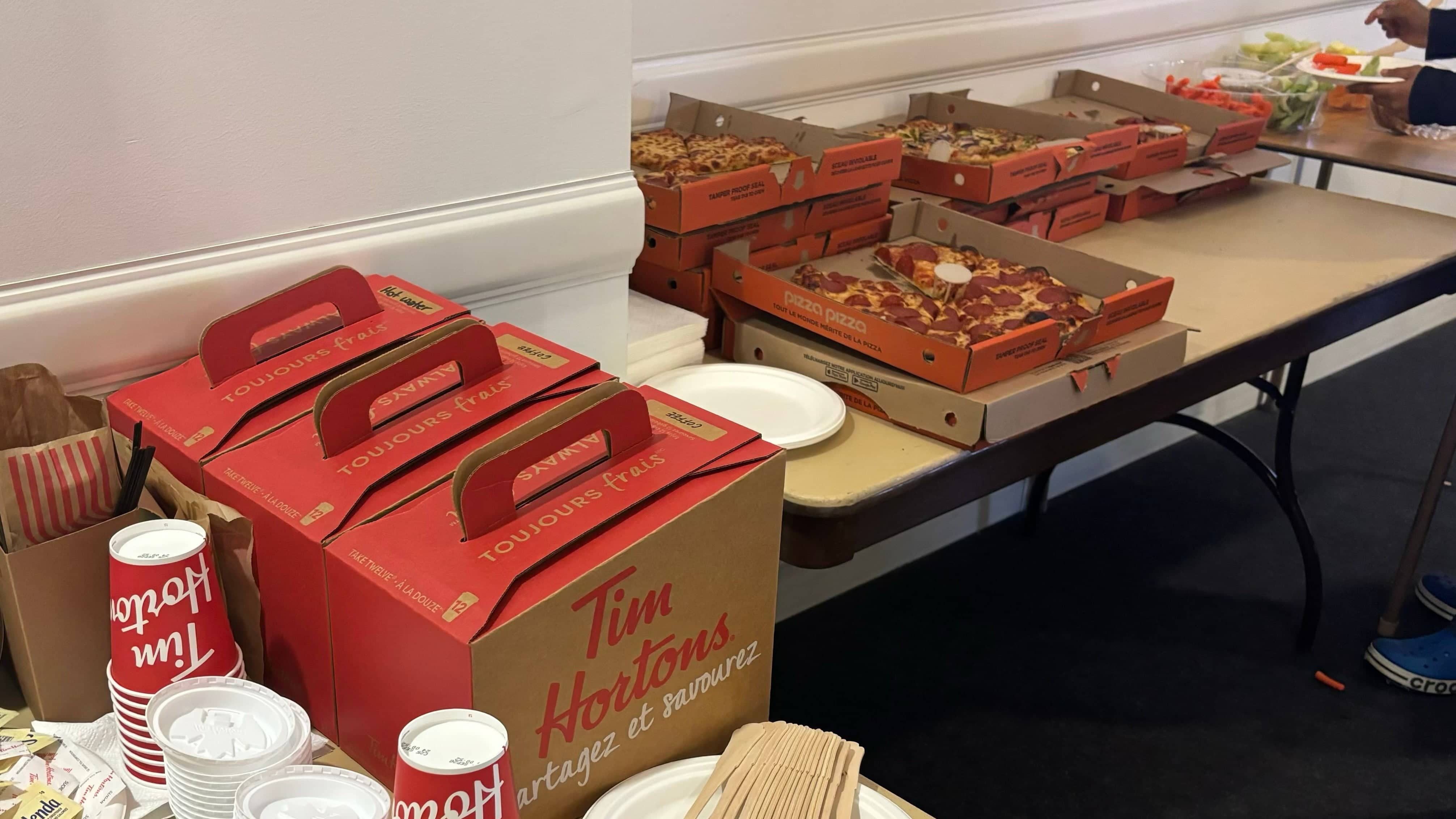 Food provided at the SoNR event.