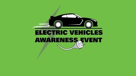 Electric Vehicle Poster in green colour