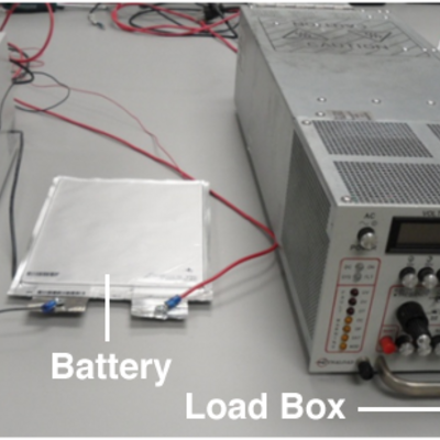Figure 6: Battery charge/discharge system with a lithium ion battery