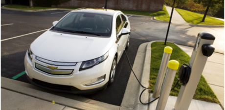 Figure 1: The General Motors Volt charging its battery