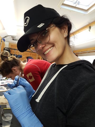 Patricija sampling fish
