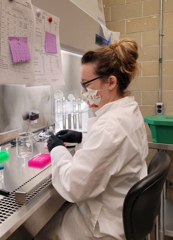 Carly doing PCR