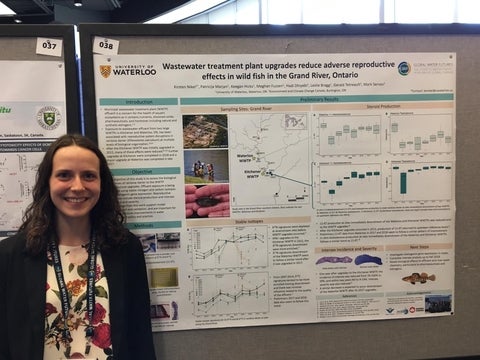 Kirsten presenting her poster