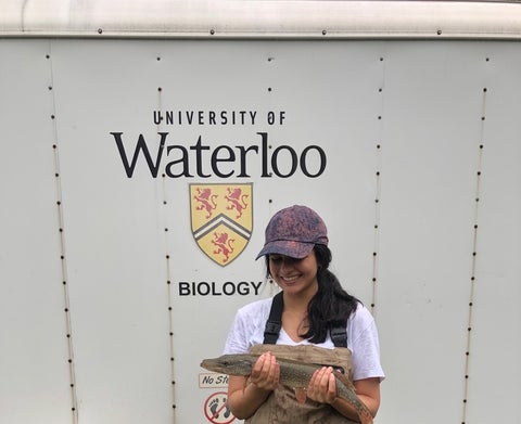 Rashne with a pike