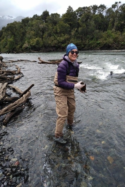 Sampling in the Rio Marchant 