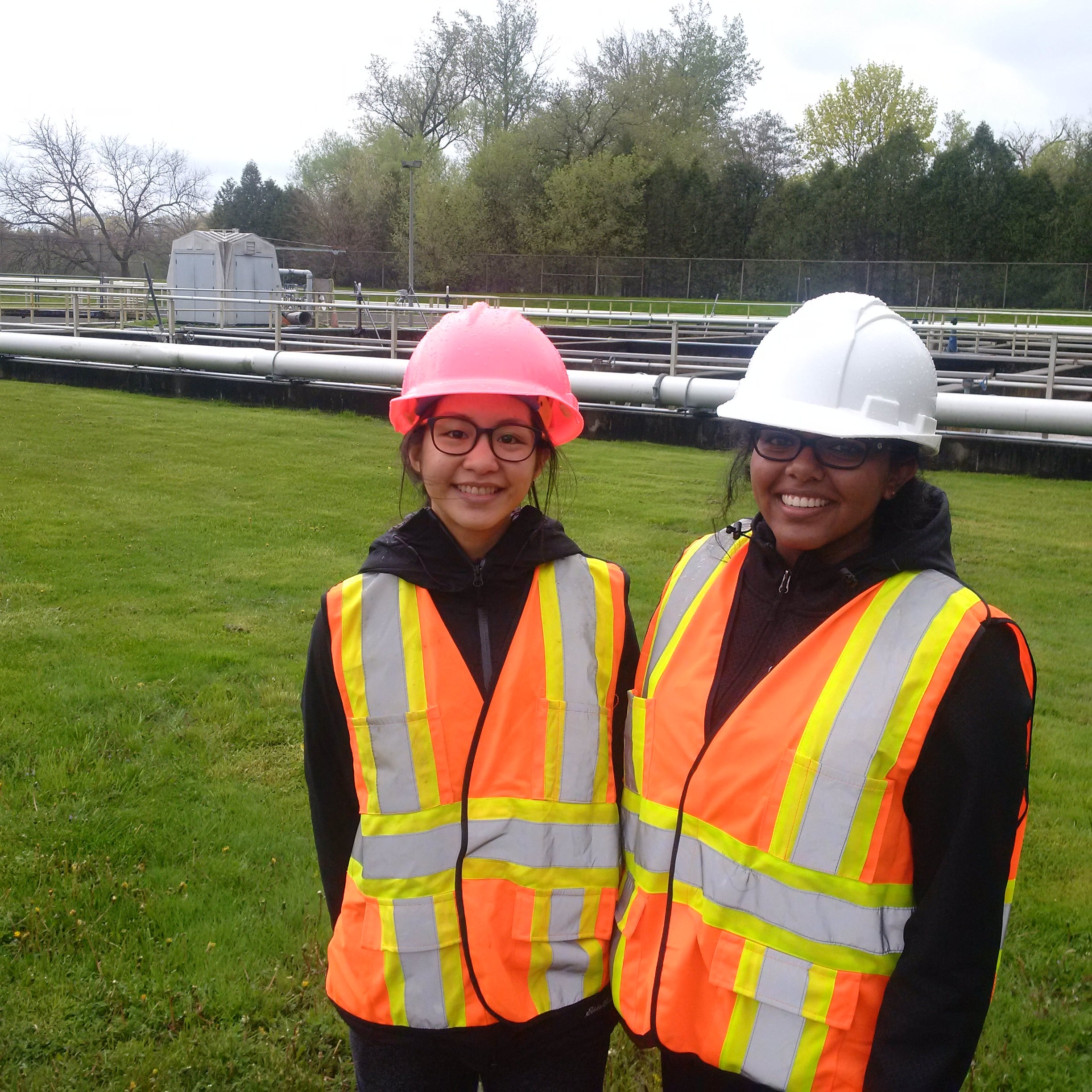 Nivetha at the Wastewater plant.