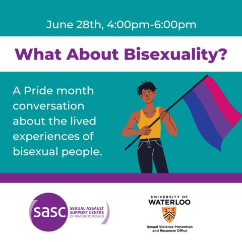 What about bisexuality event with person holding a flag