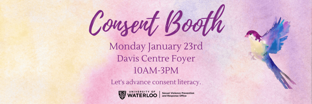 consent booth: January 23rd from 10am-3pm in DC